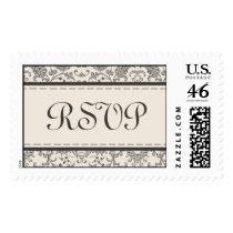 RSVP Floral Victorian Custom Postage postage