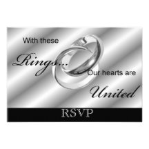 RSVP Gay Wedding invitation Announcement