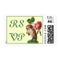 RSVP Gnome with a Rose Stamps stamps