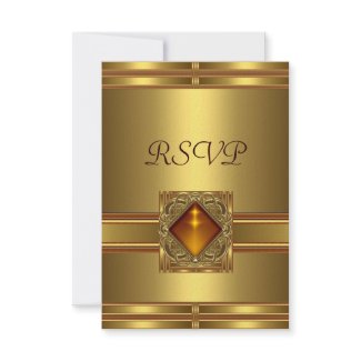RSVP Gold on Gold Response invitation