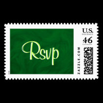 Rsvp Green Beauty Postage - Customizable stamps