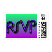 RSVP Green n Plum Postage postage