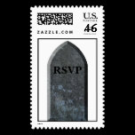 RSVP Halloween Wedding Postage Stamp