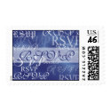 RSVP In Blue Wedding Postage postage by TDSwhite RSVP In Blue Wedding Postage postage