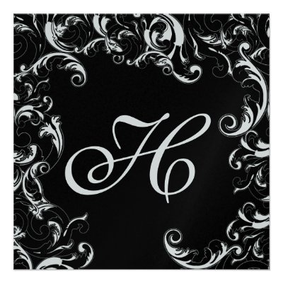 RSVP Included on Card- Fancy Swirl Wedding Invite
