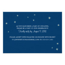 RSVP Information Card Whimsy Fireflies