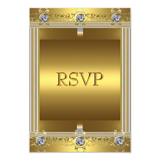 RSVP Invitation 60th Birthday Party Gold Zazzle
