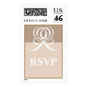 RSVP Invitation Wedding Postage Stamp