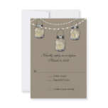 RSVP Mason Jar Wedding Announcement