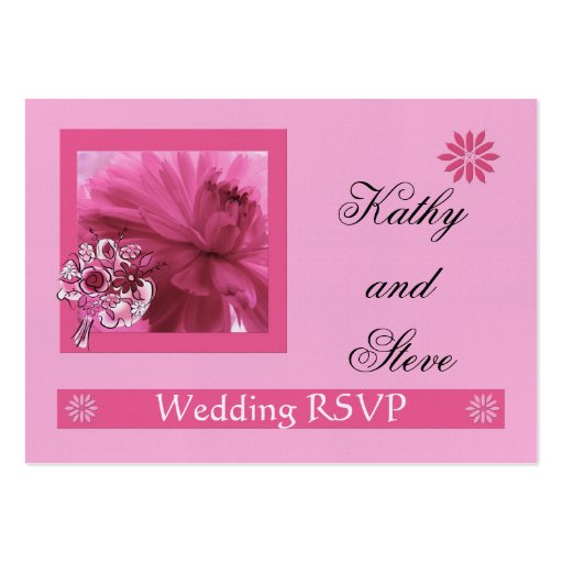 RSVP Mini Card for Email/Phone Response Business Card (front side)