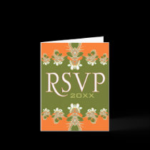 RSVP Modern Elegance note Card by webgrrl RSVP Modern Elegance note Card