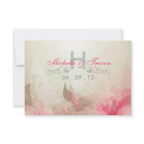 RSVP - Modern Floral Abstract Wedding Invitations