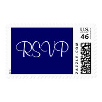 RSVP -Navy Blue Stamp