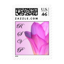 RSVP Pink Tulip Small Postage postage by mariannegilliand RSVP Pink Tulip Small Postage postage