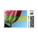 RSVP Pink Tulip Wedding Postage Stamp by TDSwhite RSVP Pink Tulip Wedding Postage Stamp