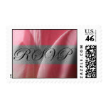 RSVP Pink Tulip Wedding Postage Stamp