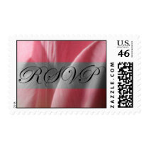 RSVP Pink Tulip Wedding Postage Stamp by TDSwhite RSVP Pink Tulip Wedding Postage Stamp