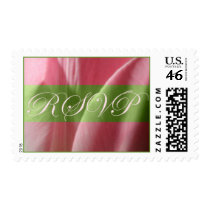 RSVP Pink Tulip Wedding Postage Stamp by TDSwhite RSVP Pink Tulip Wedding Postage Stamp
