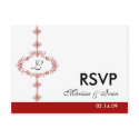 RSVP post card, Monogram postcards by DioSelina RSVP post card, Monogram postcards