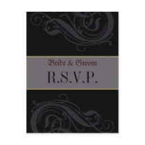 RSVP Post Card postcards by creativeoptionsco RSVP Post Card postcards
