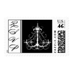 RSVP Postage Black Chandelier postage