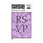 RSVP Postage ~ Lilac Feathers
