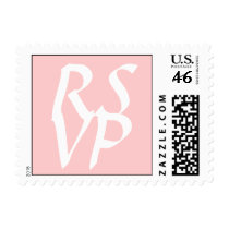 RSVP  Postage_Pink Stamp (square stamp)