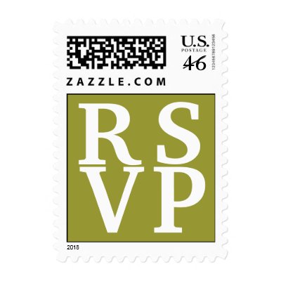 RSVP POSTAGE STAMPS