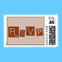 RSVP Postage Stamps by dndartstudio RSVP Postage Stamps