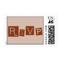 RSVP Postage Stamps by dndartstudio RSVP Postage Stamps