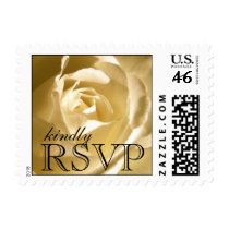 RSVP Postage Stamps Cream Rose Weddings