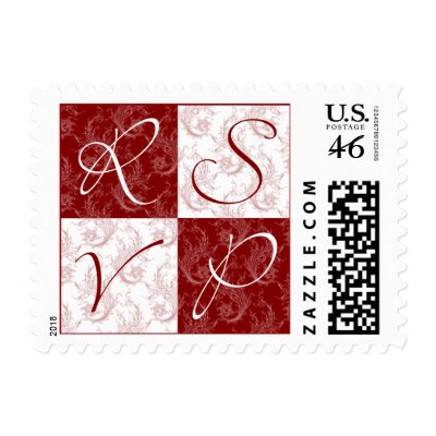RSVP Postcard Postage Stamp