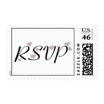 RSVP Purple Hearts postage by dndartstudio RSVP Purple Hearts postage
