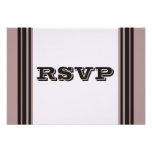 RSVP purple with black invitations