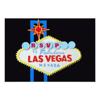 RSVP Reception Guest Reply Las Vegas Wedding Announcement