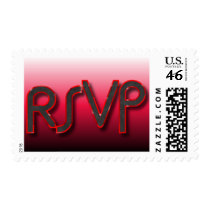 RSVP Red n Black postage by stampstore RSVP Red n Black postage