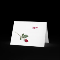 RSVP Red Rose Card