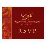 RSVP Reply Cards - Autumn Wedding Invitations