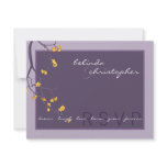 RSVP REPLY SLIP :: cherry blossoms 7L Personalized Invite
