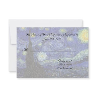 RSVP response card Custom Announcements
