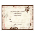 RSVP Response Card, Le Chocolatier - Rose Personalized Invites