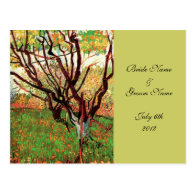 RSVP, response card, Orchard in Blossom Post Card