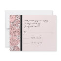 RSVP Response Card Pen & Ink Paisley Custom Color invitation