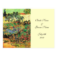 RSVP, response card, van Gogh Postcard