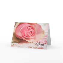 Rsvp Rose Card
