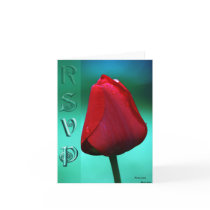 RSVP Rose Card cards