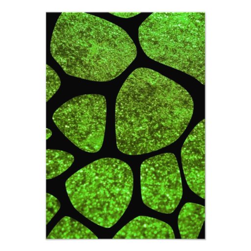 RSVP Shiny Glitter Dog Paws Pawprints Green, Black