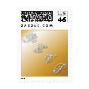 RSVP Sparkle Gold postage by AuntBetsy RSVP Sparkle Gold postage