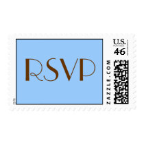 RSVP stamp blue/brown by bonnievoyage RSVP stamp blue/brown