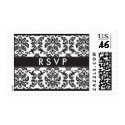 RSVP :: stamp :: damask - black 2